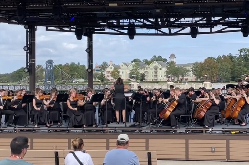 Lake Orchestra performs on October 7th 2023 at Disney Springs.