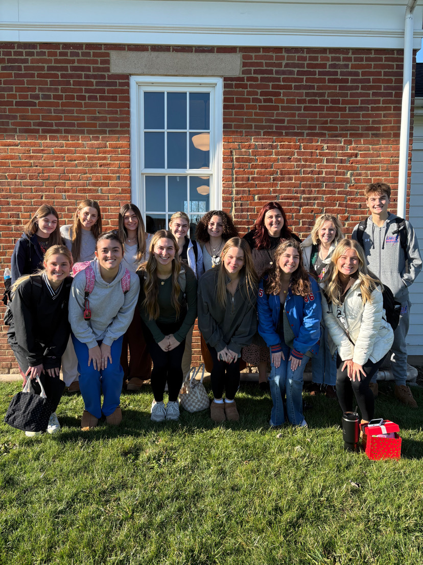 Lake Highschool Digital News and Yearbook class at the one room schoolhouse.